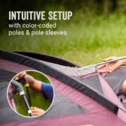 intuitive setup with color-coded poles and pole sleeves image number 1