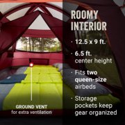 tent roomy interior fits two queen-size airbeds ground vent for extra ventilation image number 6