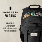 backpack holds up to 28 cans and its liner is leakproof odor resistant and antimicrobial image number 1