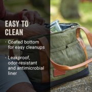 soft cooler easy to clean coated bottom and leakproof odor resistant antimicrobial liner image number 6