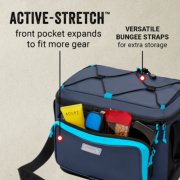 active stretch front pocket expands to fit more gear plus versatile bungee straps image number 2