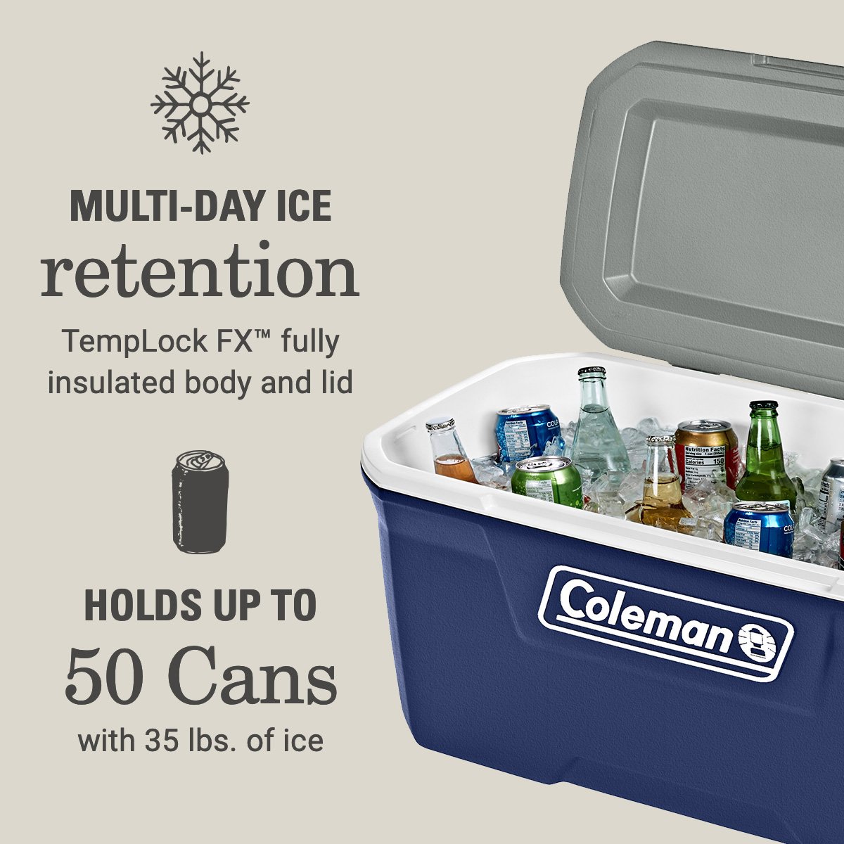 316 Series 70 Quart Hard Cooler Coleman