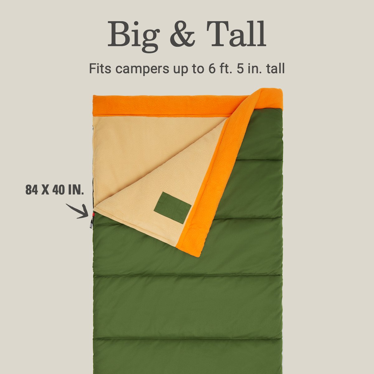 Coleman big game big and tall sleeping bag hotsell