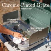 stove with easy to clean chrome plated grate image number 4