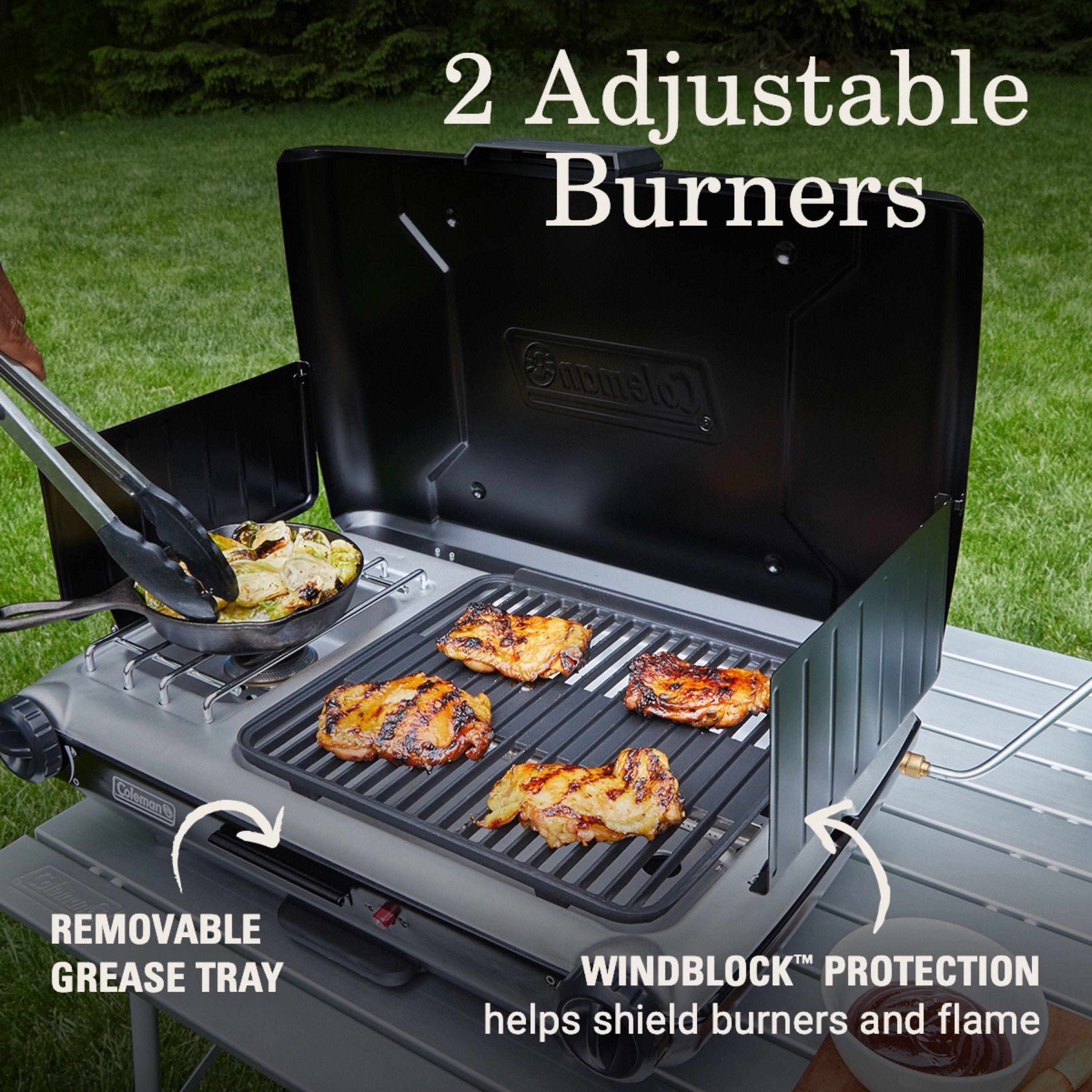 Classic 2-in-1 Camping Grill/Stove
