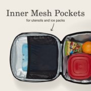 lunch bag has inner mesh pockets image number 4
