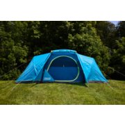 a setup outdoor ten with  tent strings on grass image number 1