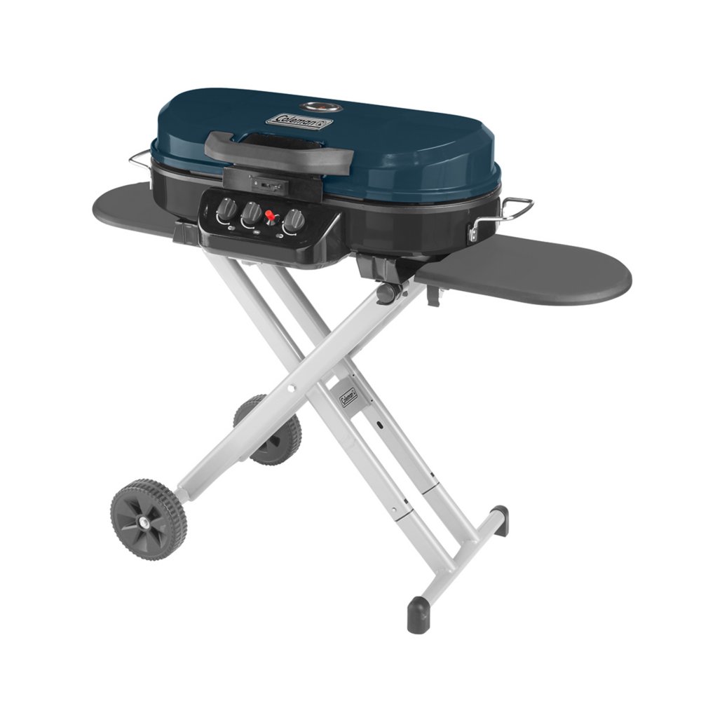 RoadTrip® 285 Portable Stand-Up Propane Grill (Blue)
