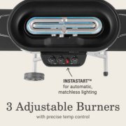 Instastart for automatic matchless lighting and 3 adjustable burners with precise temp control image number 3