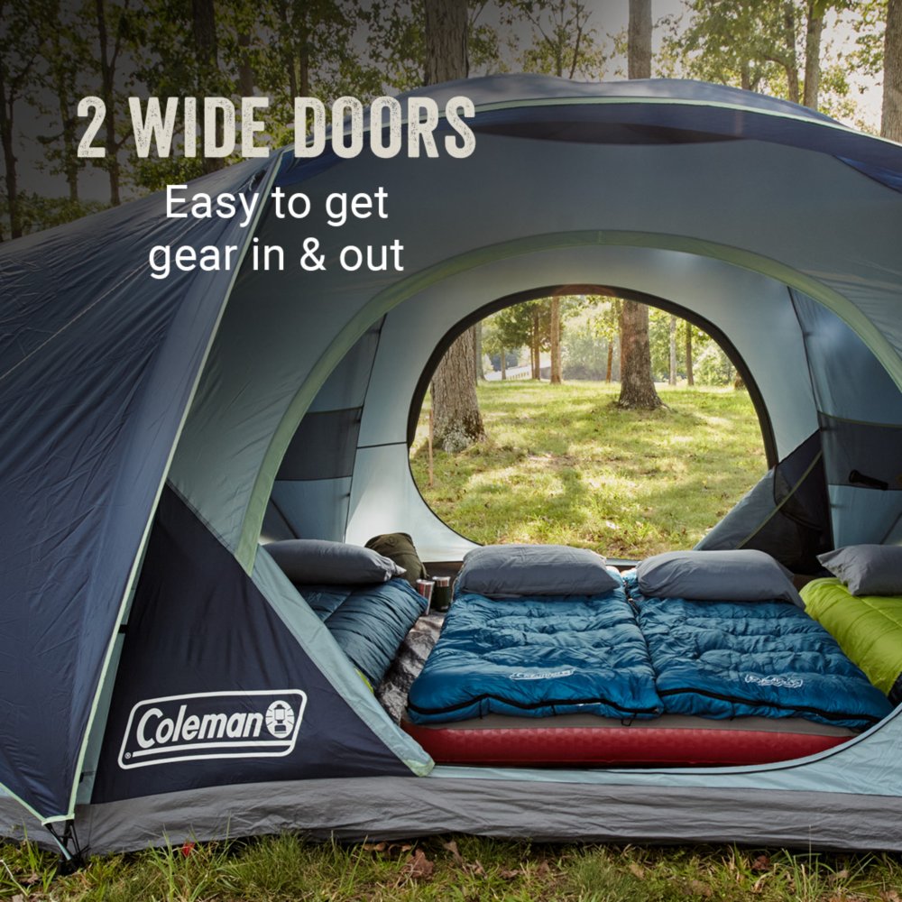 Coleman Skydome 4-Person Camp Tent with LED Lighting