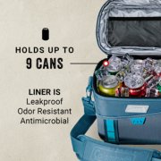 soft cooler holds up to 9 cans with leakproof liner image number 3