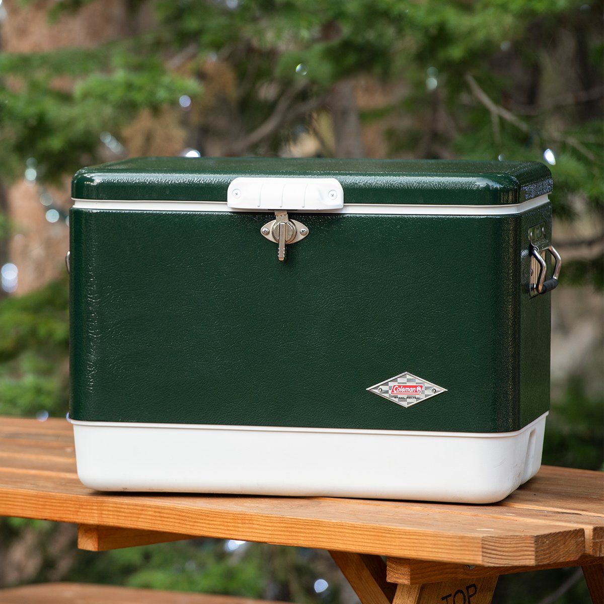 Green and White Vintage Thermos Water Cooler Vintage Camping Gear Camping  Decor Vintage Coleman Jug Coleman Cooler Camping Cooler 