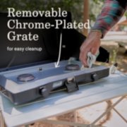 removable chrome plated grate on stove image number 4
