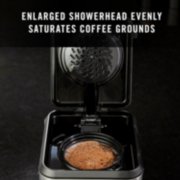 enlarged showerhead evenly saturates coffee grounds image number 6