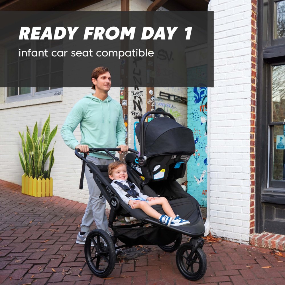 Double stroller jogger shop with car seat