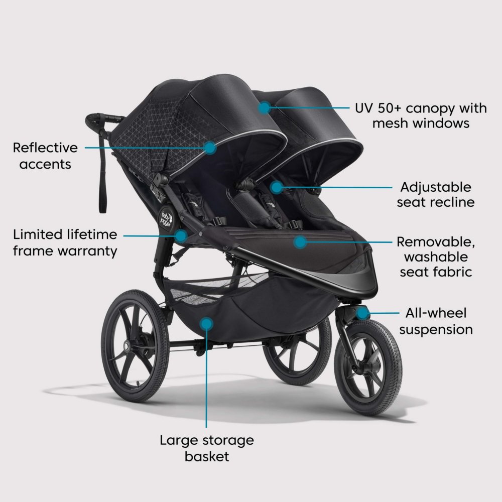 Graco double hotsell stroller jogger