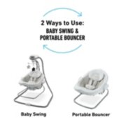 Baby swing that converts into portable baby bouncer image number 2