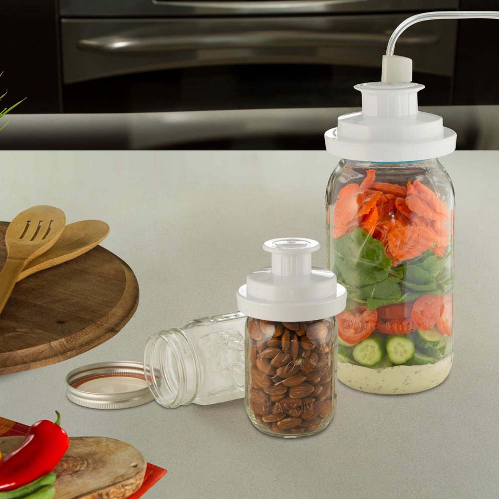Canning Jar Vacuum Sealer Kit Sealing w/ Hose Jars FoodSaver Food