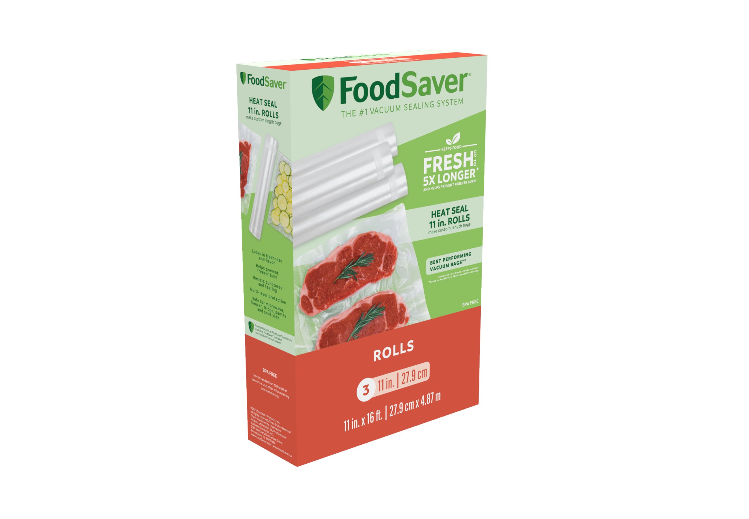FoodSaver 28Piece Vacuum Seal Rolls And Vacuum Seal Bags, 40 OFF