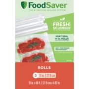 FoodSaver 11 x 16' Vacuum Seal Rolls with BPA-Free Multilayer Construction  for Food Preservation, 2-Pack