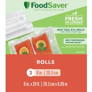 foodsaver heat seal bag roll packaging with image of salmon in vacuum seal bag image number 1