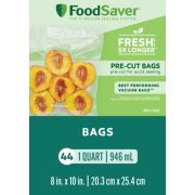 FoodSaver GameSaver Quart Size Vacuum-Seal Bags - 8 x 11 - 44 ct