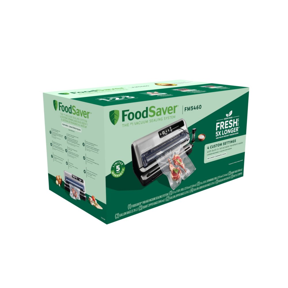 Foodsaver FM2000 Vacuum Sealer Machine with Handheld Vaccum Sealer, Bags & Rolls,Bonus Pack, Black