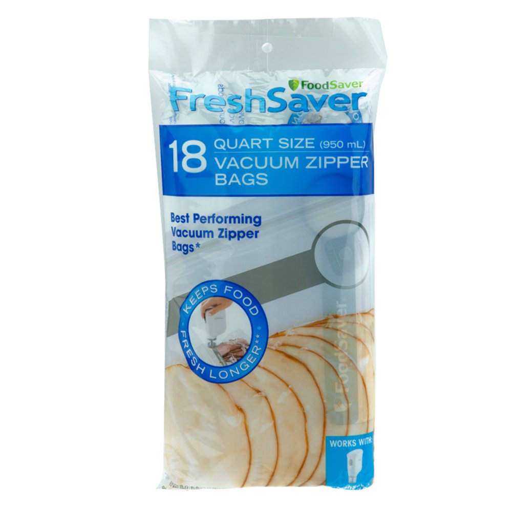 FoodSaver® Quart Size Vacuum Zipper Bags, 18 pk - Jay C Food Stores
