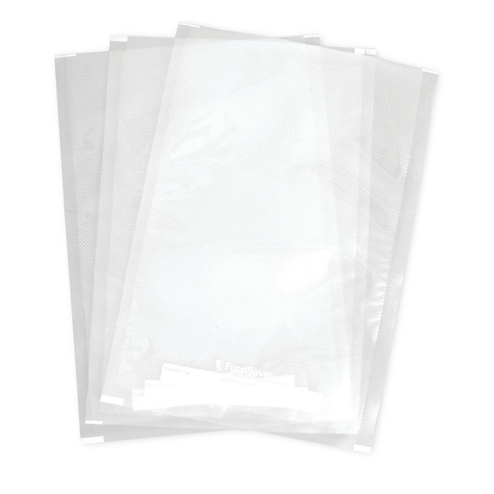 ICO Clear Vacuum Bags for FoodSaver, Quart Size Bags, 50 Count (Vacuum Freezer Storage Bags) Certified BPA and Phthalate Free