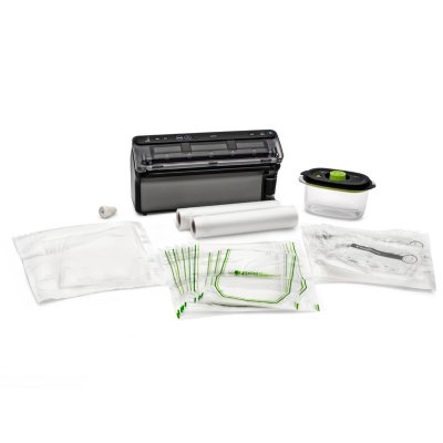 FoodSaver Vacuum Sealer with Express Bag Maker, Built-In Handheld Sealer,  and Bags and Roll Starter Kit - Black - FM5200