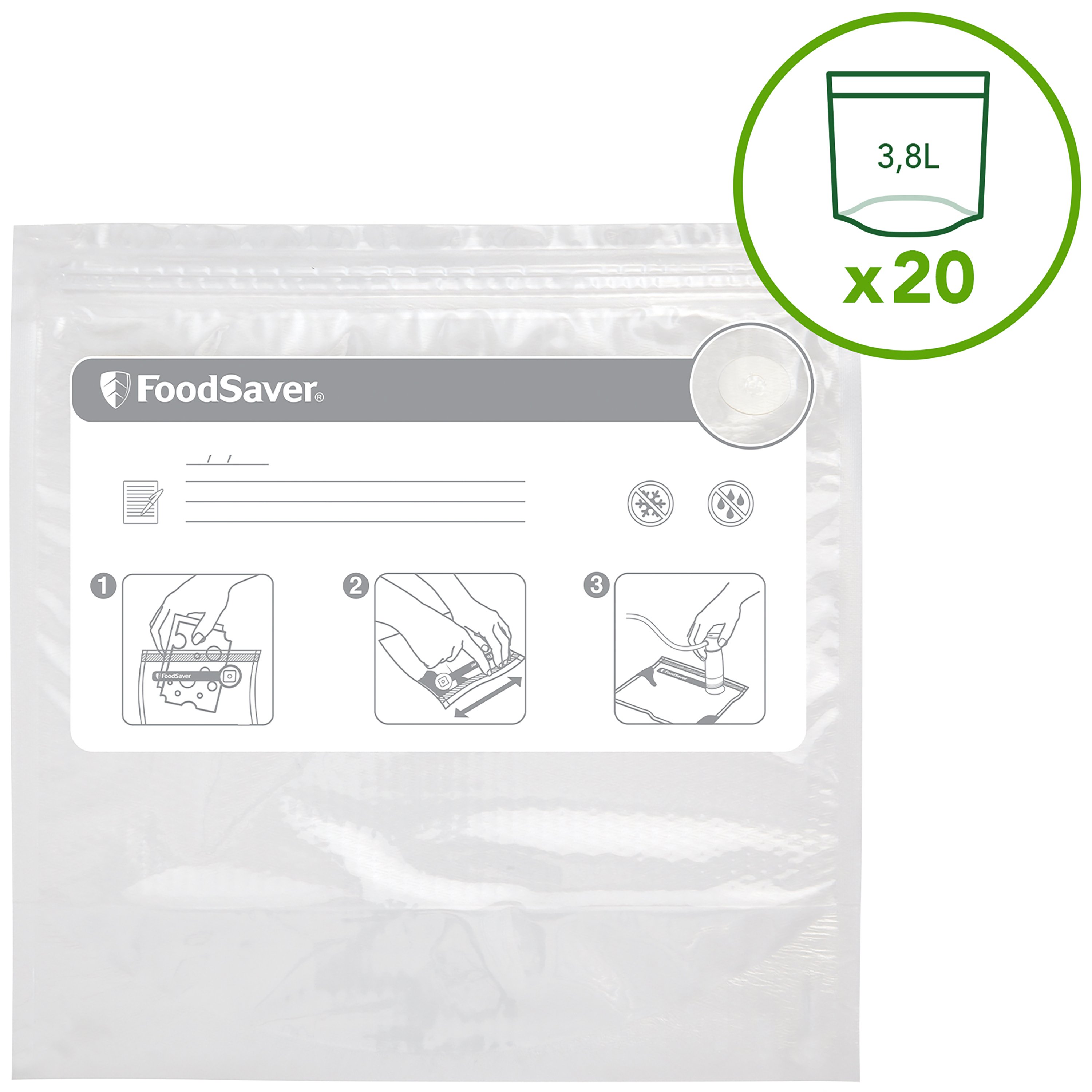 FoodSaver® Zipper Bags FVB016X Foodsaver UK