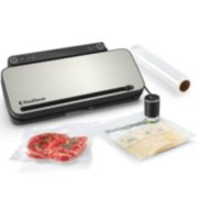 vacuum sealer machine with accessories and sealed food image number 2