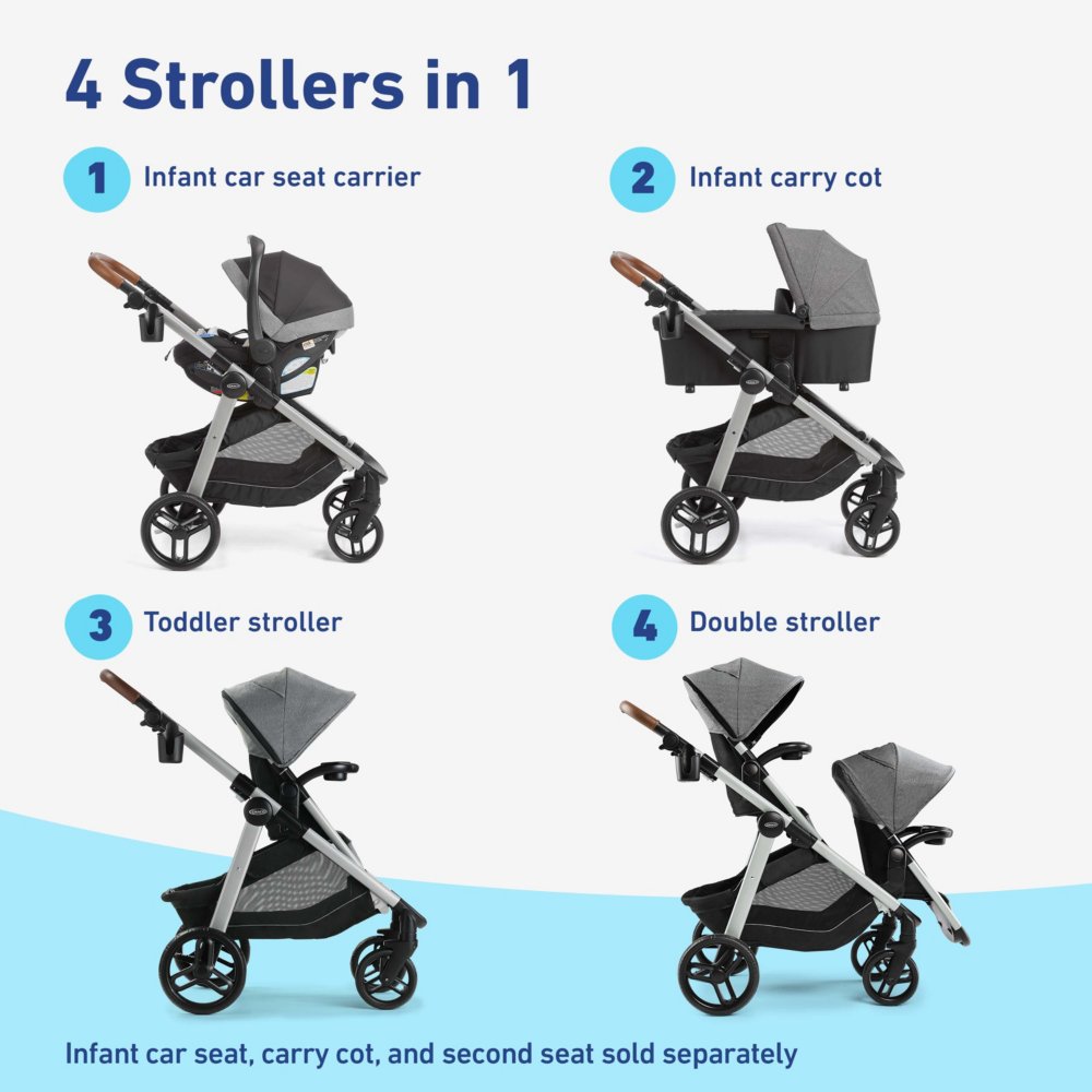 Graco modes2grow double outlet stroller