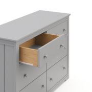 hadley 6 drawer dresser showing open drawer image number 2