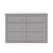 hadley 6 drawer dresser in pebble gray image number 3