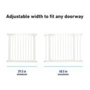baby steps premium walk thru safety gate adjustable width to fit any doorway from 29.5 to 40.5 inches image number 3