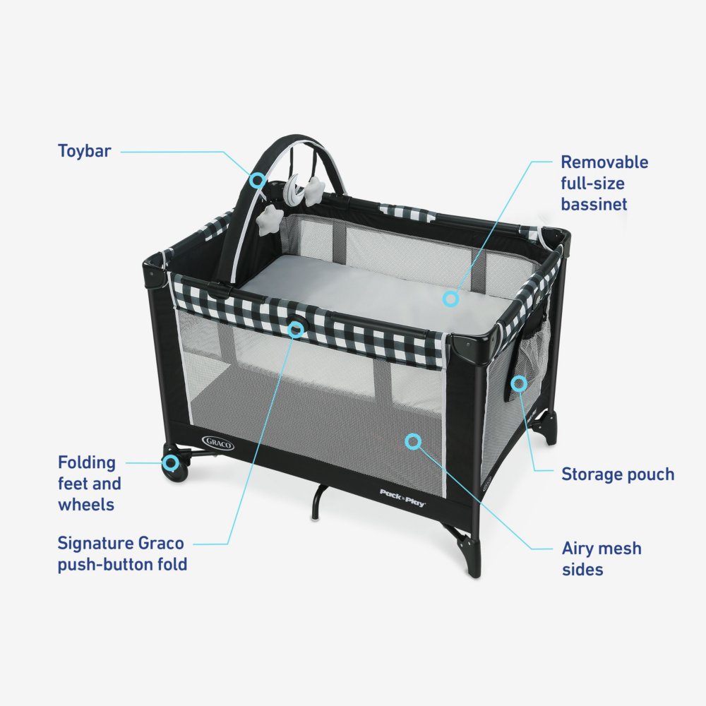 How to fold up a graco pack 2024 and play