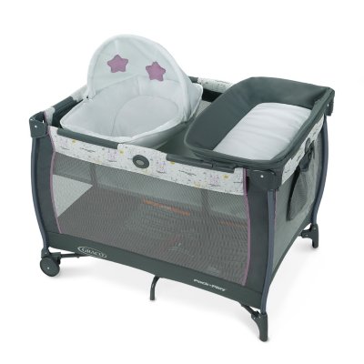 Playard with bassinet and diaper changer