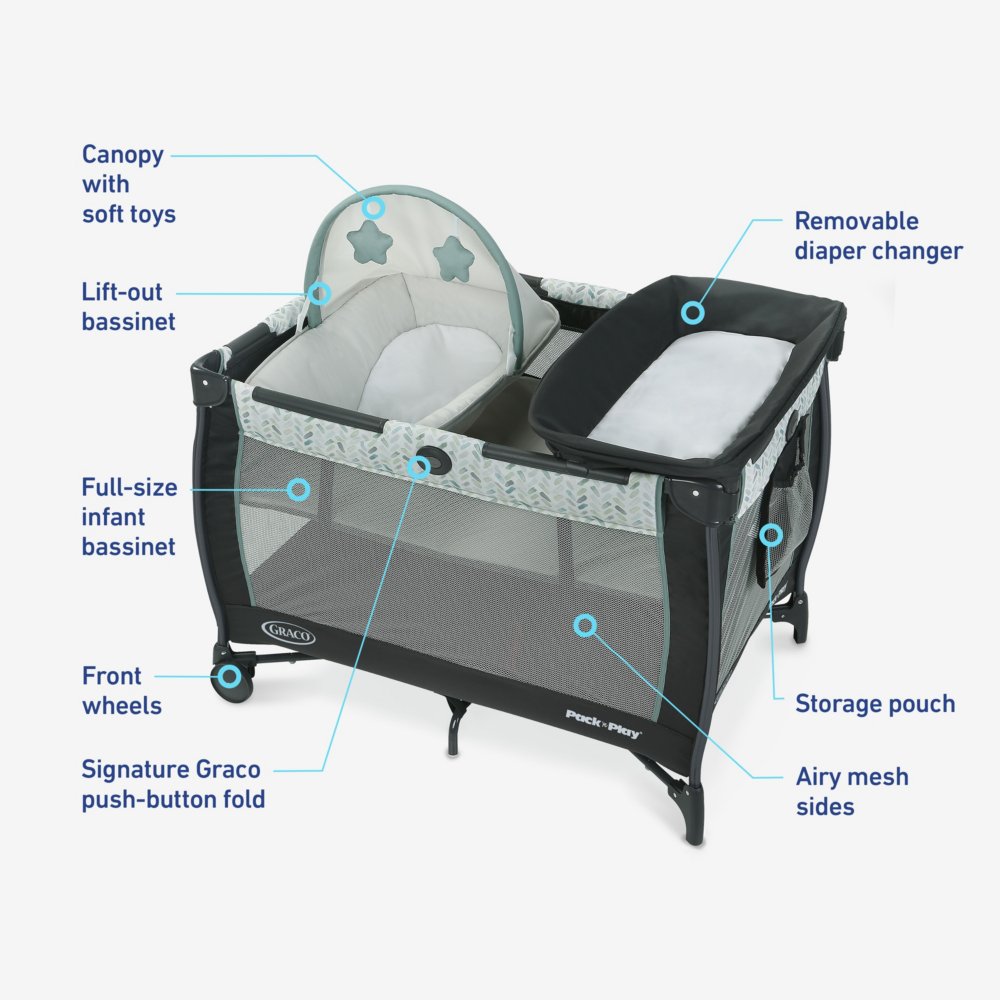 Graco pack n shop play co sleeper