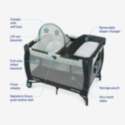 Bassinet for pack shop and play replacement