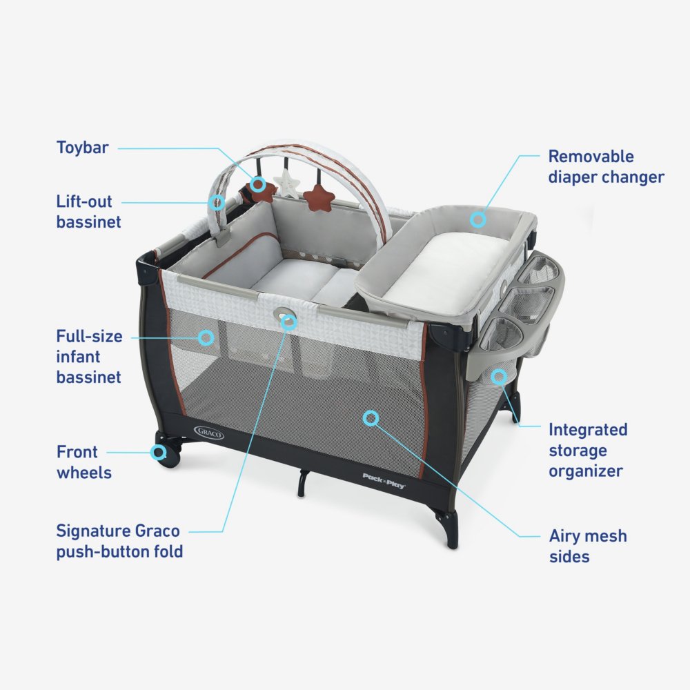 Graco sales playpen bassinet