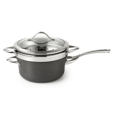 Calphalon Contemporary Nonstick 4.5-qt. Sauce Pan with Steamer Insert with Cover