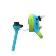 cyan and lime green kids water bottle straw and lid sans container image number 5