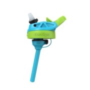 cyan and lime green kids water bottle straw and lid sans container image number 4