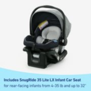 includes snugride 35 lite L X infant car seat for rear facing infants from four to 35 pounds and up to 32 inches image number 5