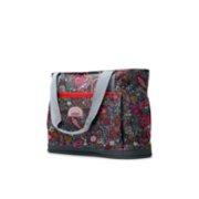 Soft cooler bag with dark paisley pattern image number 1