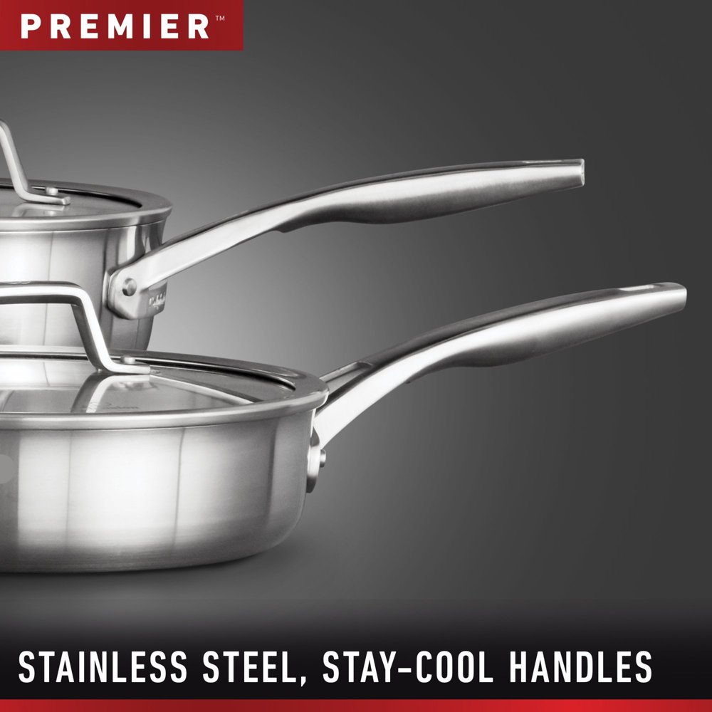 Calphalon Premier 12 Piece Stainless Steel Cookware Set
