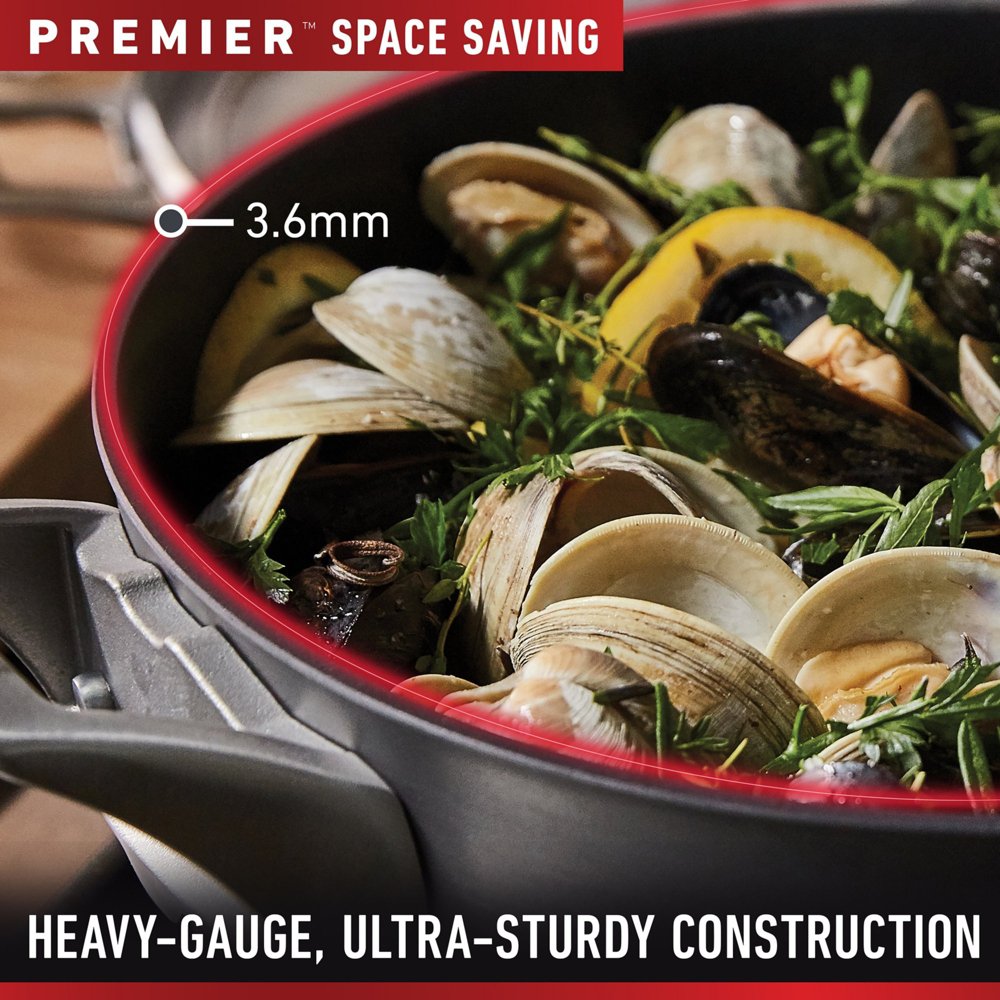 Calphalon Premier™ Space-Saving Hard-Anodized Nonstick 12-Inch Everyday Pan  with Cover