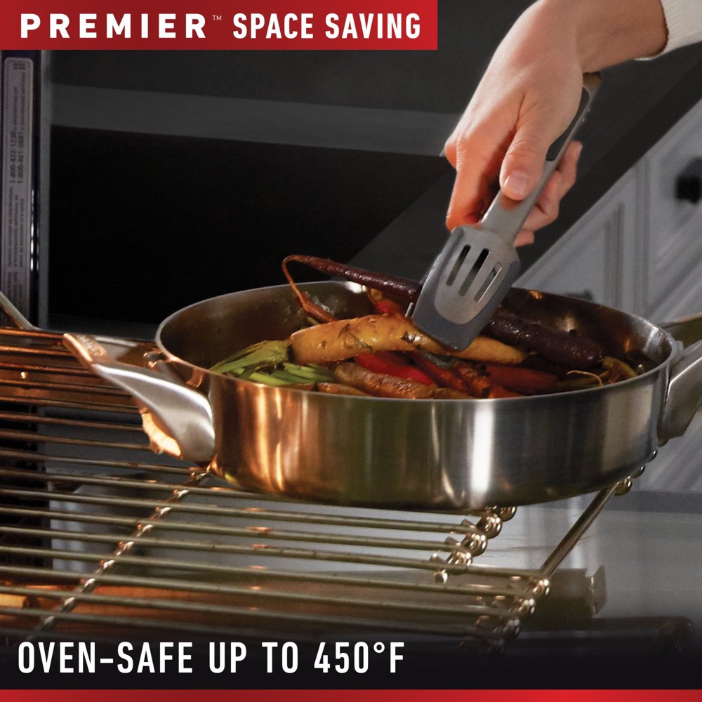 Calphalon Premier Space-Saving 10pc Hard-Anodized Nonstick Cookware Set