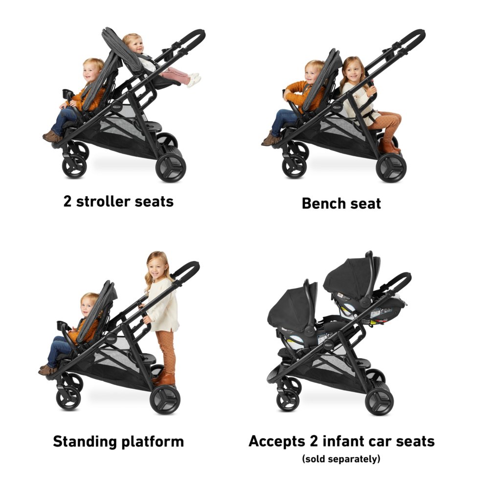 Graco ready to grow on sale stand and ride double stroller